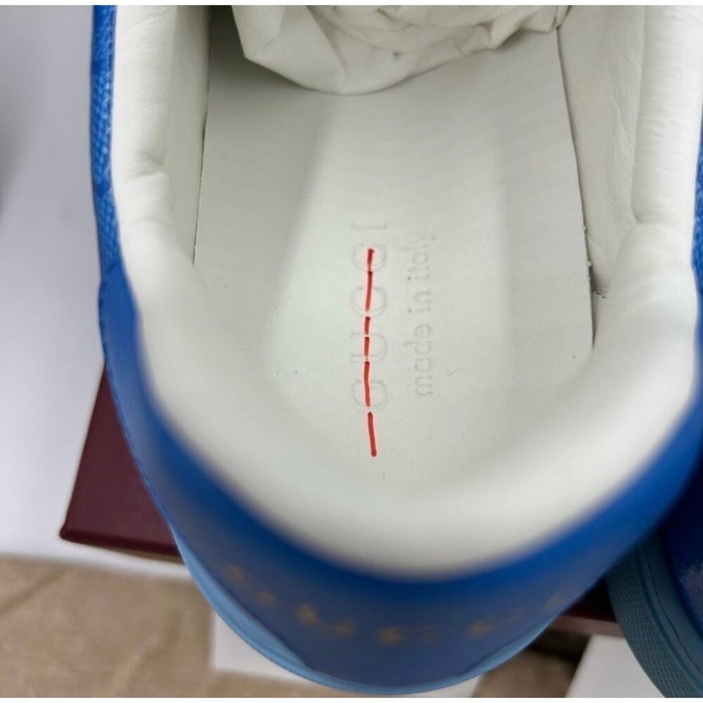 Men's Gucci ace crystal canvas low top sneakers size 7 fits 7.5US made in Italy - Picture 8 of 13